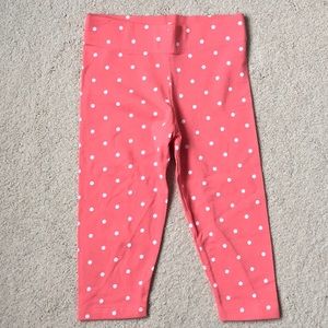 Girls Mini Boden Dot Cropped Leggings NWOT 5-6